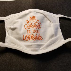 White Gobble Face Mask